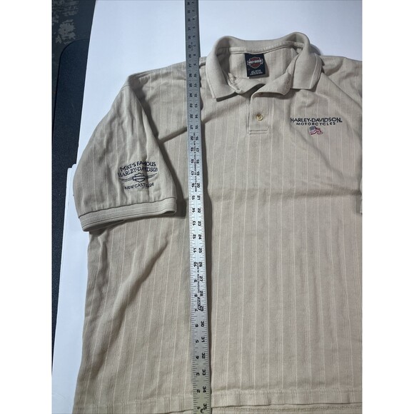 Vintage 90s Harley Davidson Motorcycles Embroidered Polo Shirt Mens Size 2XL - Picture 5 of 8